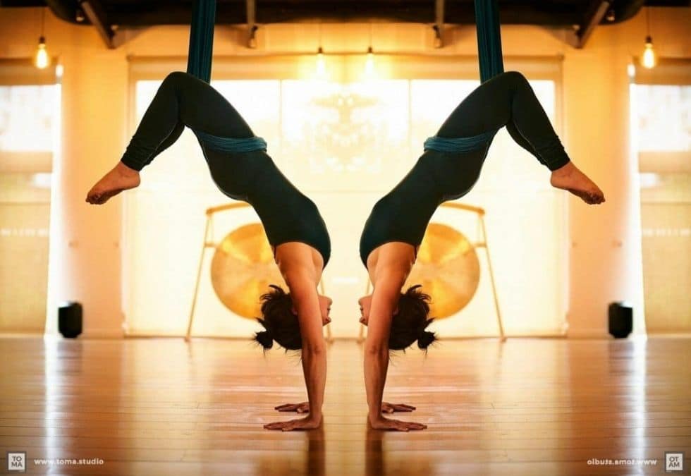 yoga aérien et fascias