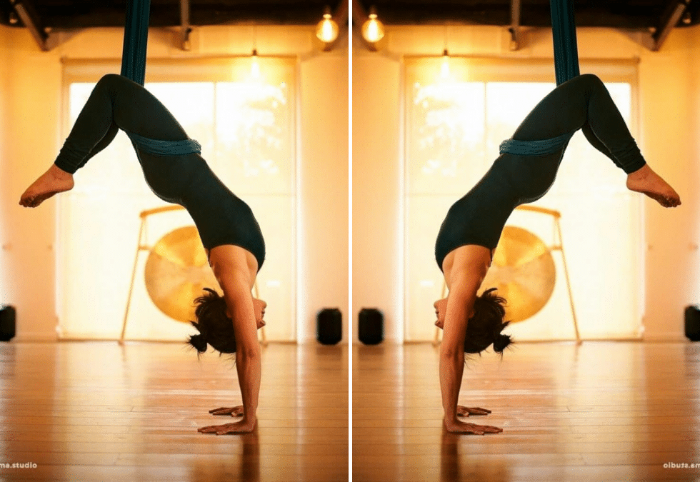 Atelier Yoga aérien – Force et équilibre – dim. 19 mars 2023 – 15h30 17h15